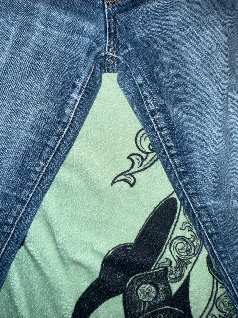 7 For All Mankind Women's Medium Blue Bootcut Jeans - Picture 10 of 10